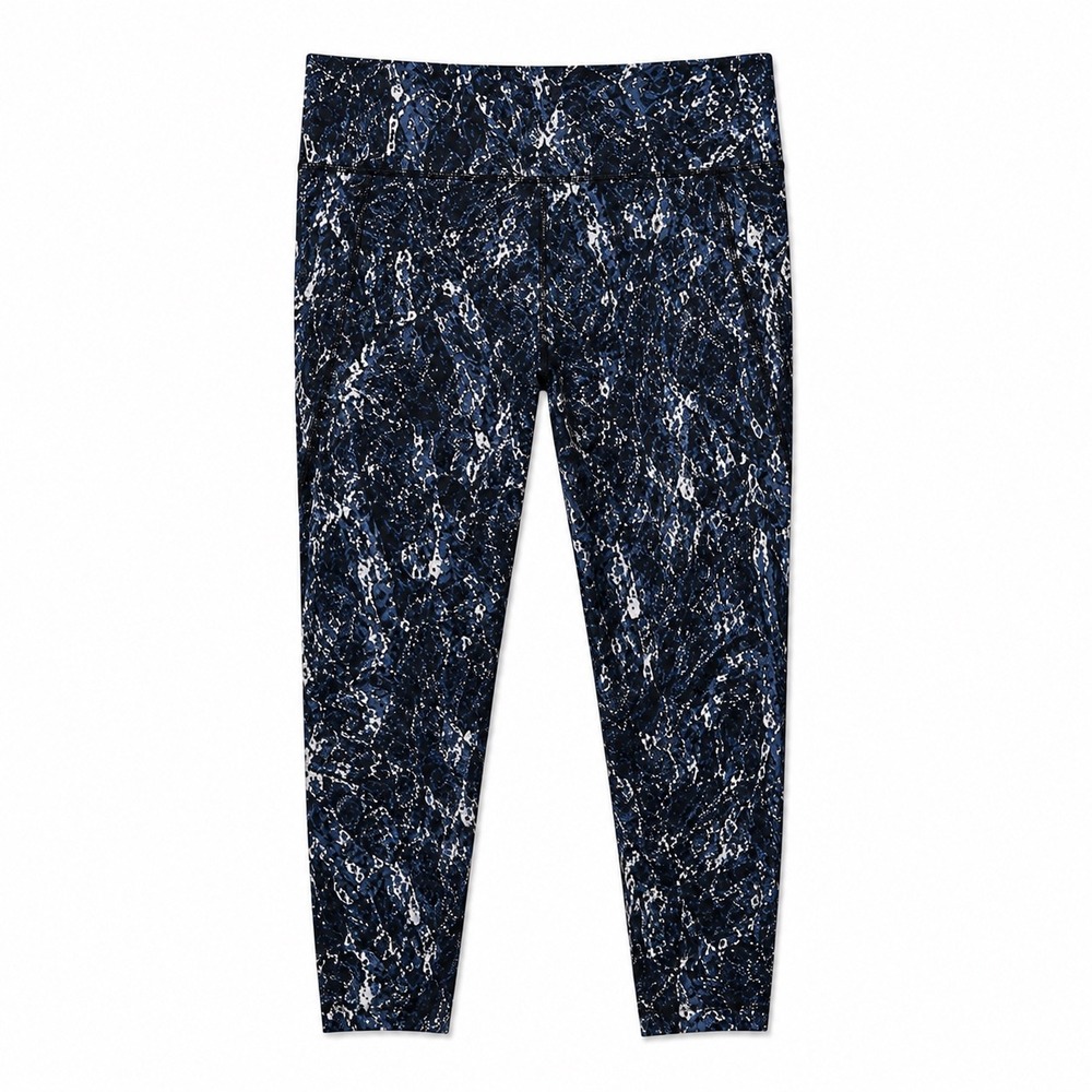 Sweaty‎ Betty Power Pocket Leggings XL Blue Snakeskin Print Workout Pants